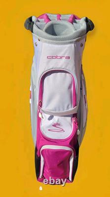 Cobra Ultralight Cart Women's Golf Bag 14-Way Divider Standing WithStrap EUC