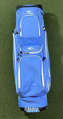 Cobra Ultralight Pro Cart Golf Bag Blue White 14-Way Divide Strap