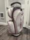 Cobra White Pink 6-way Women's Golf Cart Bag With Rain Cover