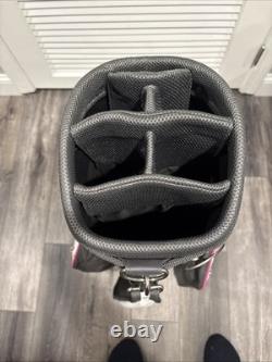 Cobra White Pink 6-Way Women's Golf Cart Bag with Rain Cover