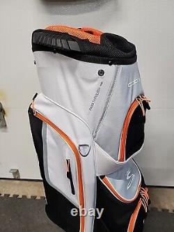Cobra XL Golf Cart Bag 14 Way 2023 Lightweight White Black Orange