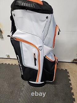 Cobra XL Golf Cart Bag 14 Way 2023 Lightweight White Black Orange