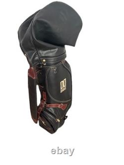 DAKS Vintage Leather Golf Bag Made In England Rare Item VERY GOOD Condition
