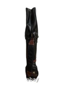 DAKS Vintage Leather Golf Bag Made In England Rare Item VERY GOOD Condition