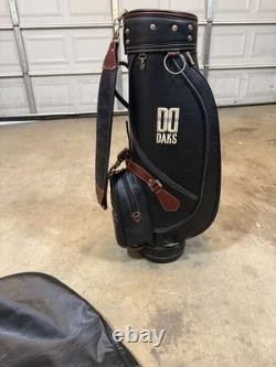 DAKS Vintage Leather Golf Bag Made In England Rare Item VERY GOOD Condition