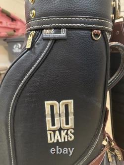 DAKS Vintage Leather Golf Bag Made In England Rare Item VERY GOOD Condition