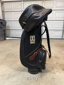 DAKS Vintage Leather Golf Bag Made In England Rare Item VERY GOOD Condition