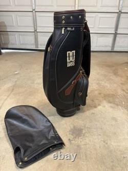 DAKS Vintage Leather Golf Bag Made In England Rare Item VERY GOOD Condition