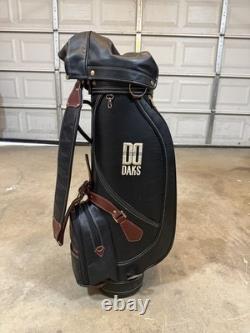 DAKS Vintage Leather Golf Bag Made In England Rare Item VERY GOOD Condition