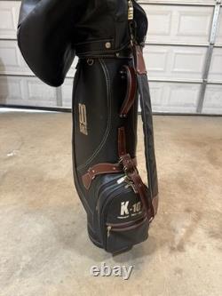 DAKS Vintage Leather Golf Bag Made In England Rare Item VERY GOOD Condition