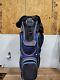 Datrek Golf Cart Bag 14 Way Club Dividers & Carry Strap Blue/black. Pre-owned