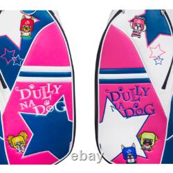 DULLY NA DOG Golf Cart Bag Ladies 5-way 9 × 47 in Synthetic Leather Navy / Pink