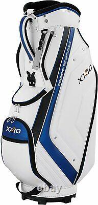 DUNLOP Golf Men's Cart Caddy Bag XXIO 9.5 x 47 inch 2.4kg White Blue GGC-X142