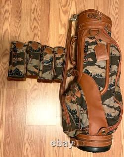 Daiwa Coach Collection Cart Golf Bag TAPESTRY GOLFERS Headcovers Vintage 6 Way