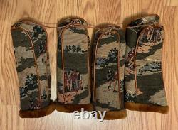 Daiwa Coach Collection Cart Golf Bag TAPESTRY GOLFERS Headcovers Vintage 6 Way