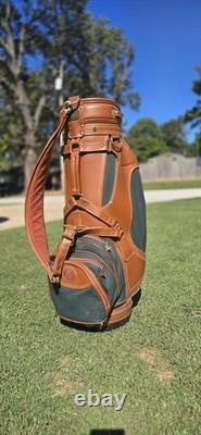 Daiwa Coach Collection Golf Cart Bag Vintage Rare with Leather Trim