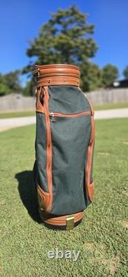 Daiwa Coach Collection Golf Cart Bag Vintage Rare with Leather Trim