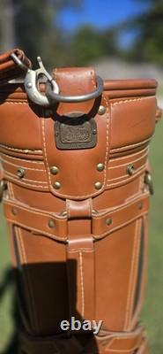Daiwa Coach Collection Golf Cart Bag Vintage Rare with Leather Trim