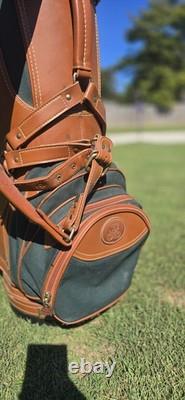 Daiwa Coach Collection Golf Cart Bag Vintage Rare with Leather Trim