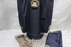 Datrek 14 way golf cart bag Blue Brown With Sholder strap And Rain Cover