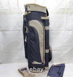 Datrek 14 way golf cart bag Blue Brown With Sholder strap And Rain Cover