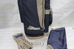 Datrek 14 way golf cart bag Blue Brown With Sholder strap And Rain Cover