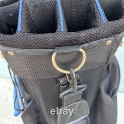 Datrek DG Lite II Black/Royal Blue Golf Cart Bag with15-Way