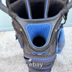 Datrek DG Lite II Black/Royal Blue Golf Cart Bag with15-Way