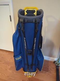Datrek Go Lite Hybrid Golf Cart Stand Bag 14 Way Divider Blue/Grey/Yellow