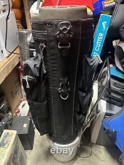 Datrek Golf Cart Bag 16 Way Club Dividers 11 Pockets & Carry Strap Black Used