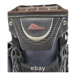 Datrek IDS Black Blue Golf Cart Bag 14 Way Divider System