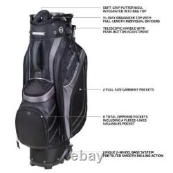 Datrek Transit Golf Cart Bag, Black/Charcoal/Silver