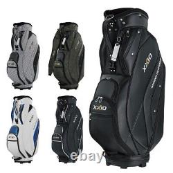 Dunlop XXIO Golf Cart Bag Men's Lightweight 9.5 2.2kg Black Check 2024 Model