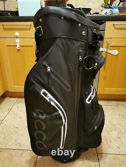 ECCO Lightweight Waterproof Black Golf bag / 14-Way / Rainhood/ A1 Condition