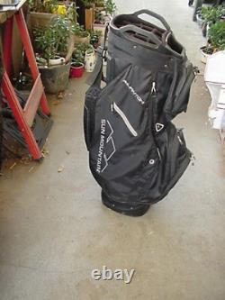 EXCELLENT SUN MOUNTAIN PHANTON ALL BLACK 15 WAY CARD GOLF BAG ALL BLACK jb