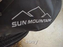 EXCELLENT SUN MOUNTAIN PHANTON ALL BLACK 15 WAY CARD GOLF BAG ALL BLACK jb