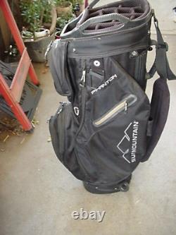 EXCELLENT SUN MOUNTAIN PHANTON ALL BLACK 15 WAY CARD GOLF BAG ALL BLACK jb