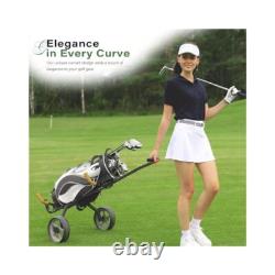Ergonomic Golf Cart Bag, Comfortable Strap, Glove Holder & Stable Design
