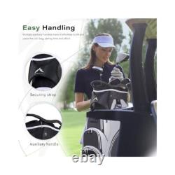 Ergonomic Golf Cart Bag, Comfortable Strap, Glove Holder & Stable Design