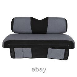 For EZGO TXT Black Golf Cart Front Cushion Set WithCushion Cover+Storage Bag Free