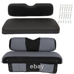 For EZGO TXT Black Golf Cart Front Cushion Set WithCushion Cover+Storage Bag Free