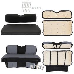 For EZGO TXT Black Golf Cart Front Cushion Set WithCushion Cover+Storage Bag Free