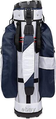 Founders Club Premium Cart Bag with 14 Way Organizer Divider Top