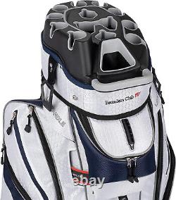 Founders Club Premium Cart Bag with 14 Way Organizer Divider Top