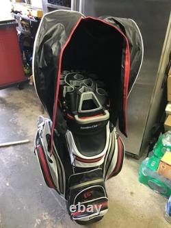 Founders Club Waterproof Premium Cart Bag 14 Way Organizer Divider Top White