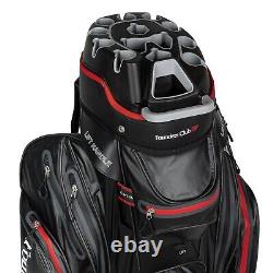 Founders Waterproof Cart Bag 14 Way Organizer Divider Top Black-Show Room Sample