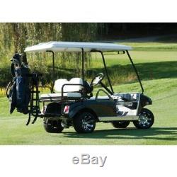 GOLF CART GOLF BAG ATTACHMENT With GRAB BAR COMBO FOR CARTS WITH REAR SEATS