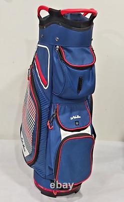 Golf Cart Bag 14 Dividers Top Clubs Organizer Lightweight with Cooler Pouch Dust