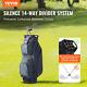 Golf Cart Bag, 14-way Divider, 36 Premium, 11 Pockets, Handles, Army Green
