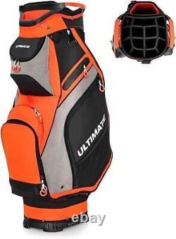 Golf Cart Bag, 14 Way Top Dividers Golf Bag WithPockets & Umbrella Holder